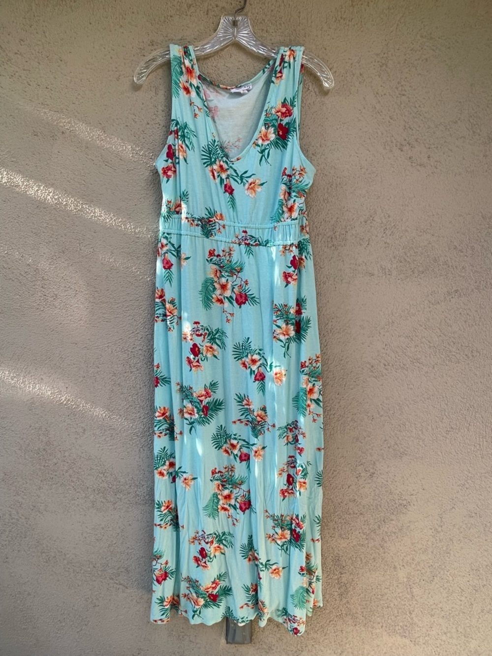 Olive & Oak Aquamarine Floral Maxi Dress Sz. XXL - Picture 3 of 17